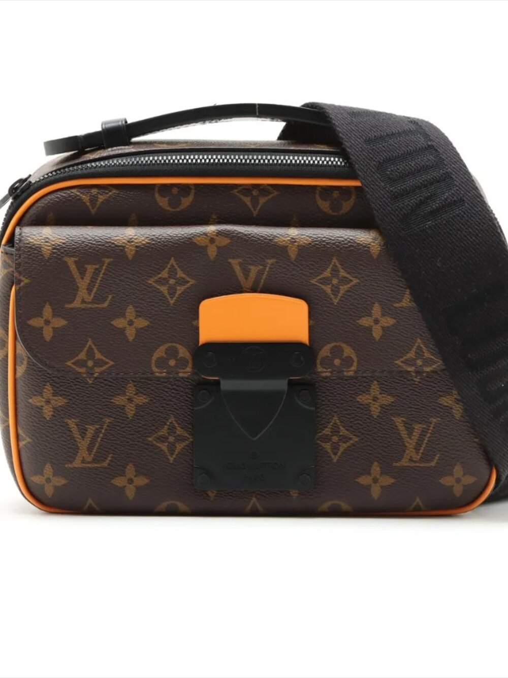 Louis Vuitton Monogram S Lock Messenger M46688 Brown Crossbody Bag